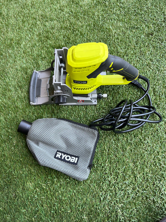 RYOBI 6 Amp Corded AC Biscuit Joiner Kit with Dust Collector and Bag