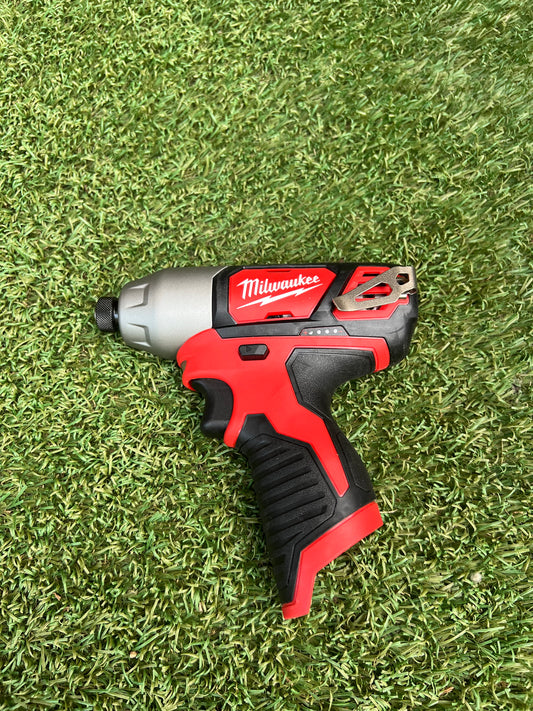 Milwaukee M12 12V Lithium-Ion Cordless 1/4 in. Hex Impact (Tool-Only)